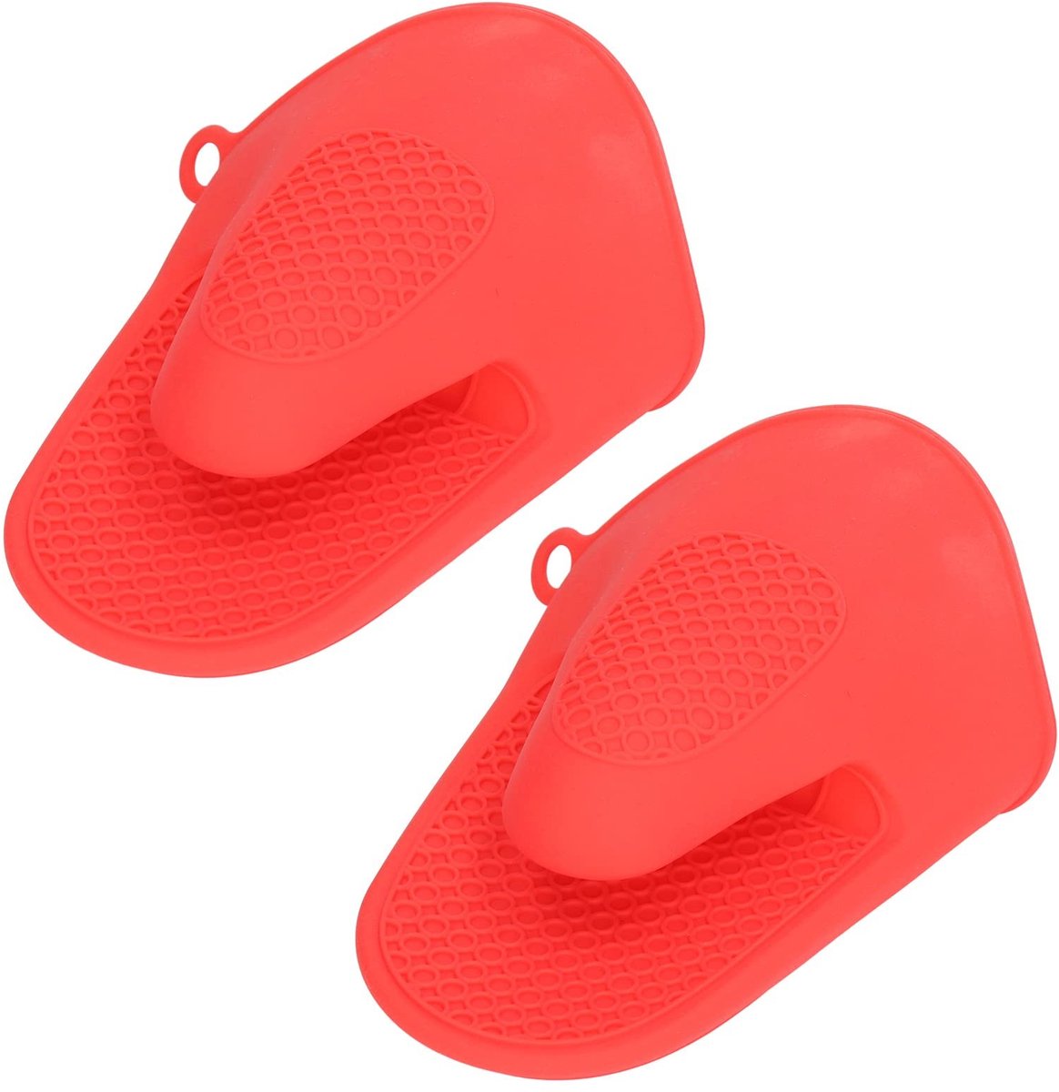 aladdien - Silicone Ovenhandschoenen - Warmtebestendig - Antislip - 2 Stuks - Ideaal voor BBQ - Bakken - Rood