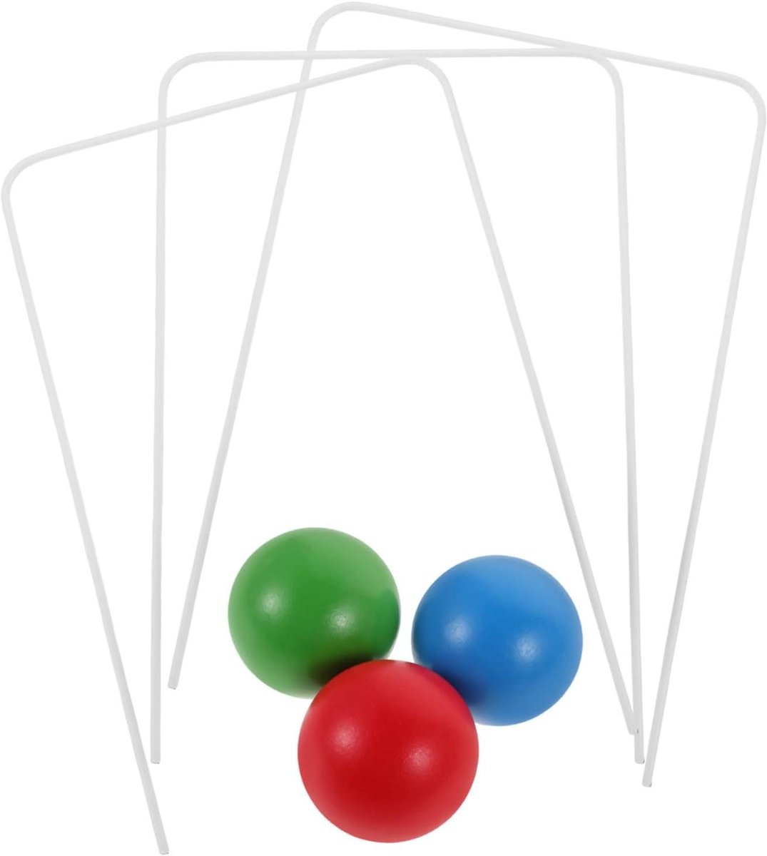 Kinder Croquet Set - Houten Croquet Spel - Buiten Spelen - Duurzame Hout Constructie - 4.50X4.50X4.50CM - Diverse Kleuren