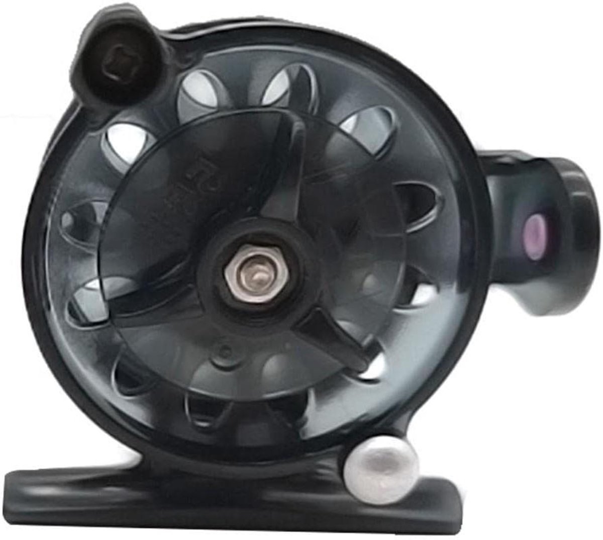 Vismolen Spinning Reel - Vishaak Molen - Vissen Buiten - Metalen Schacht - 23 gram - Zwart