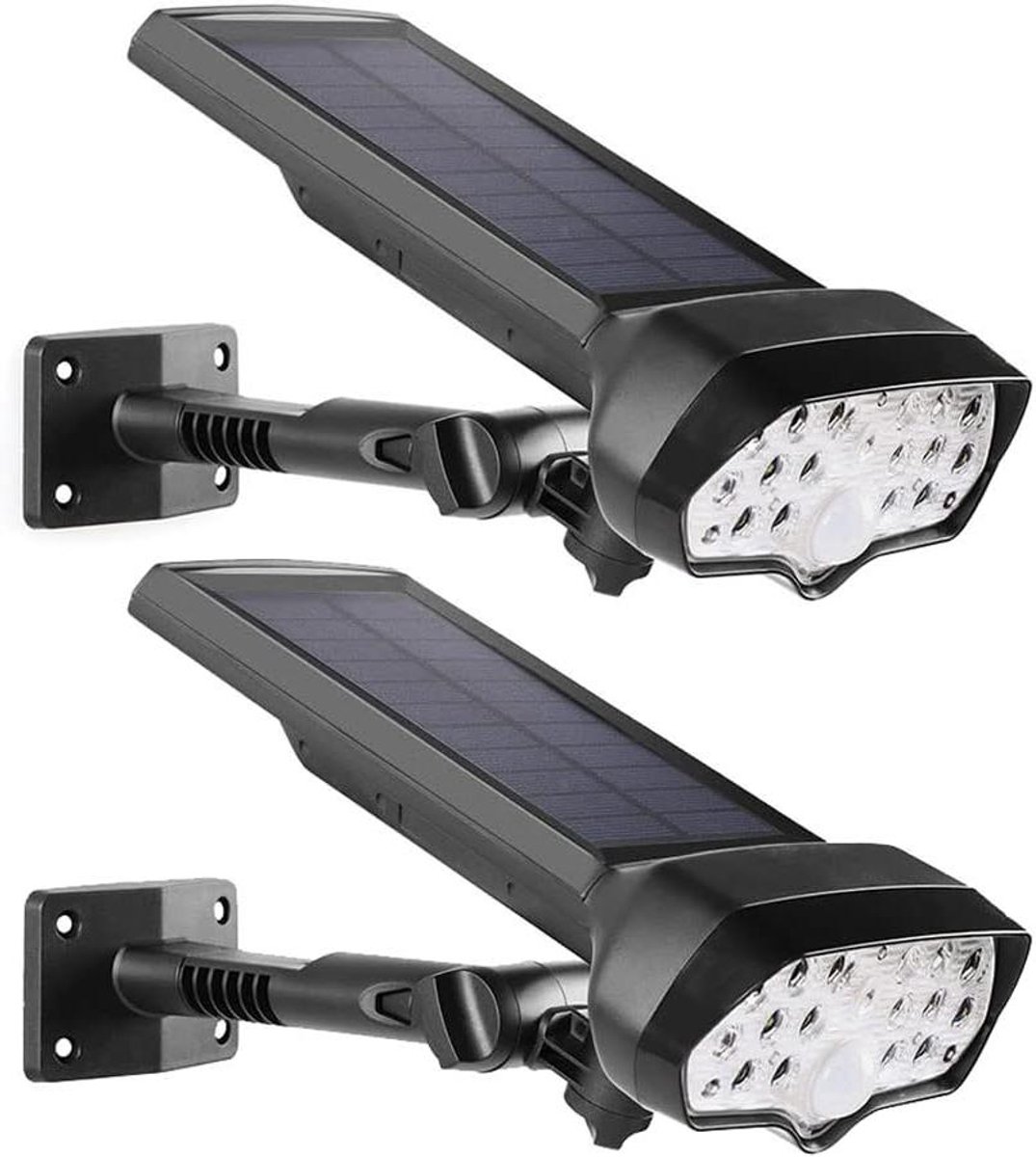 Zonnewandlantaarns Buiten - Buitenlampen Solar - Veranda Verlichting - IP65 Waterdicht - 2