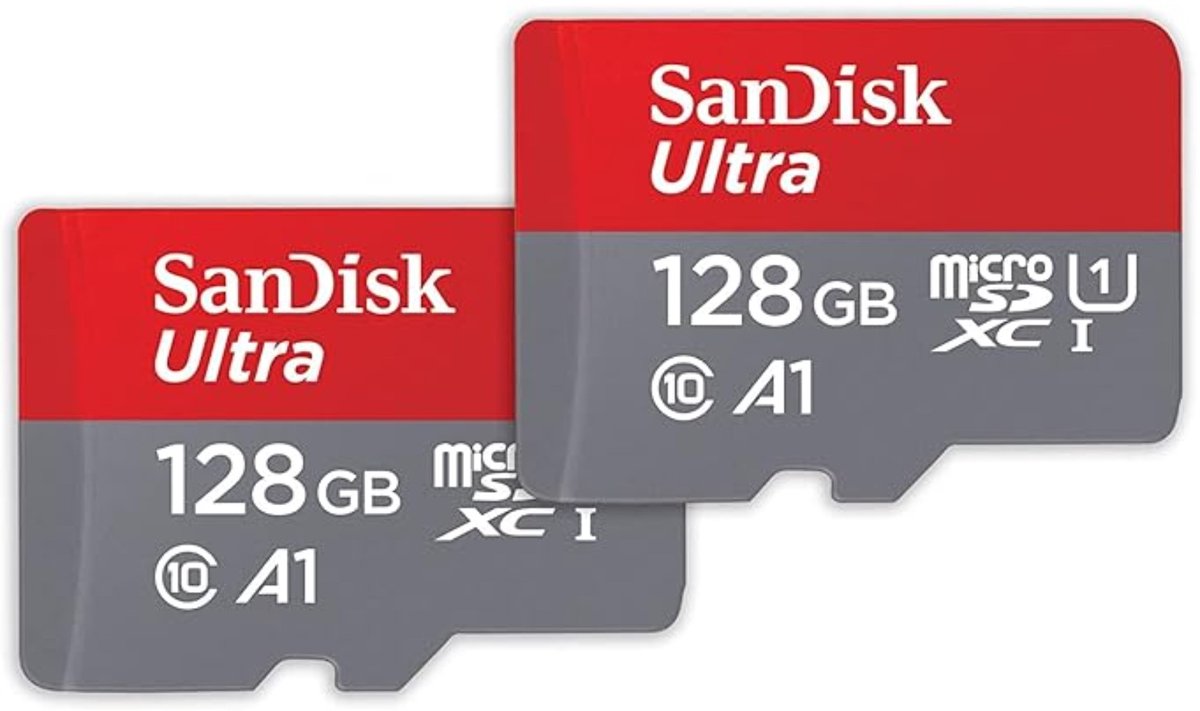 SANDISK Geheugenkaart Ultra MicroSDXC 128 GB 2 pak