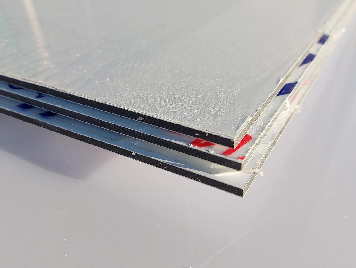 Composietplaat Aluminium - Aluminium plaat - Reclameborden maken - Lichtgewicht hoge stijfheid - 100x50 cm - Wit mat