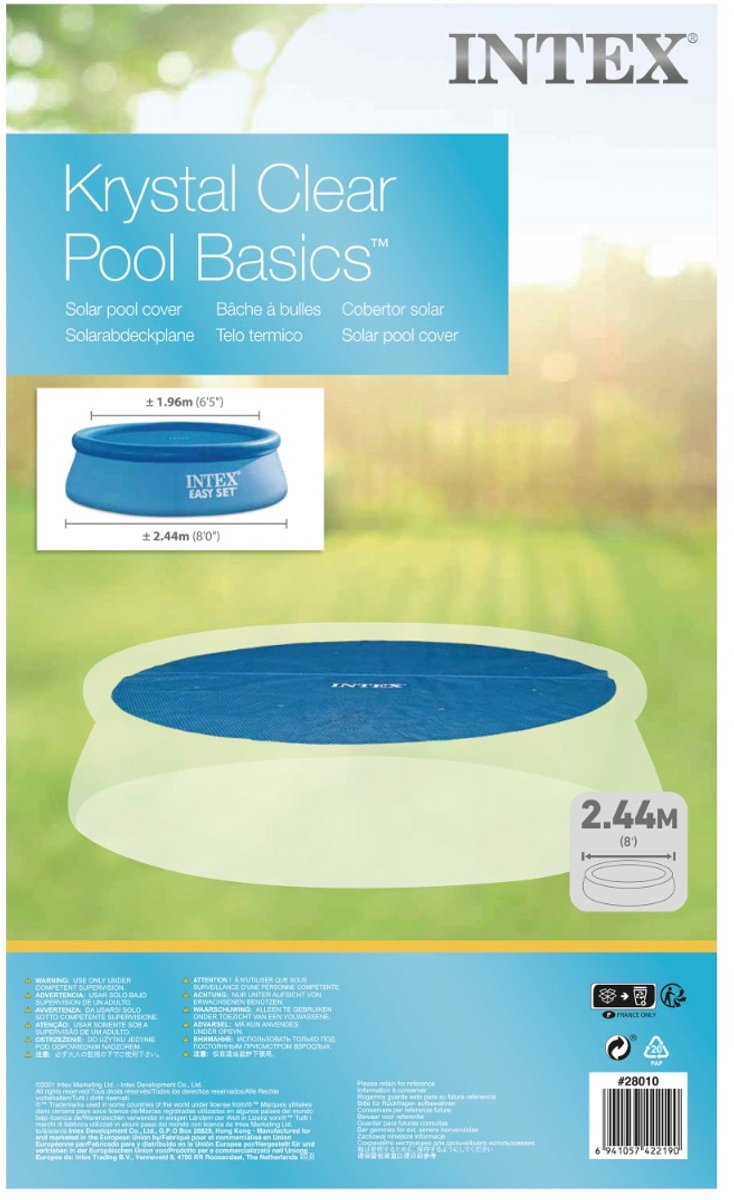 Intex Solar Zwembad Afdekzeil - Ø 244 cm Easy Set — afbeelding 3