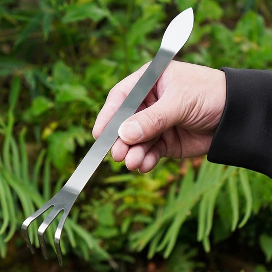 Allecto - Bonsai hark - Wortelhark met 3 tanden - Ergonomische handgreep - Tuingereedschap - Voor het losmaken van aarde - Geschikt voor planten en... van Allecto — afbeelding 2