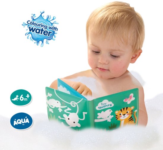 SES - Tiny Talents - Badboek - Kleuren met water - 8 pagina's - vrolijke illustraties verschijnen als het nat wordt - opnieuw te gebruiken - PVC vrij van SES — afbeelding 4