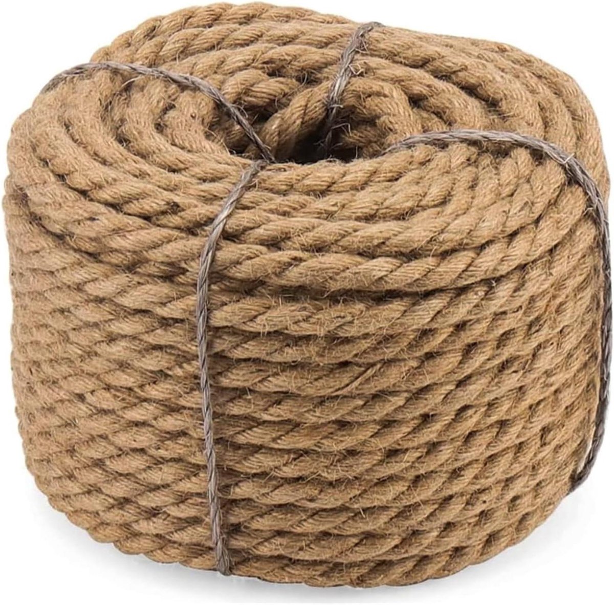 Gedraaid Jute Touw - Hennep Touw Ambacht - Tuinieren Bundelen - Natuurlijke Vezel - 166ft - Natuurlijk