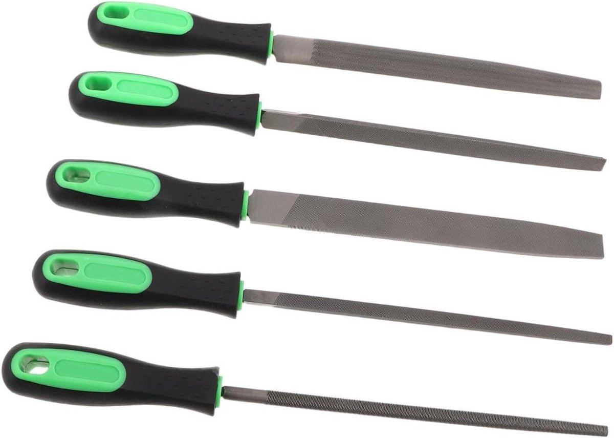 Precisie Houtvijlen Set - Houtbewerking Vijlen - Gedetailleerd Houtsnijwerk - Handgemaakt Scherpe Vijlen - 31 cm Lengte - Multi