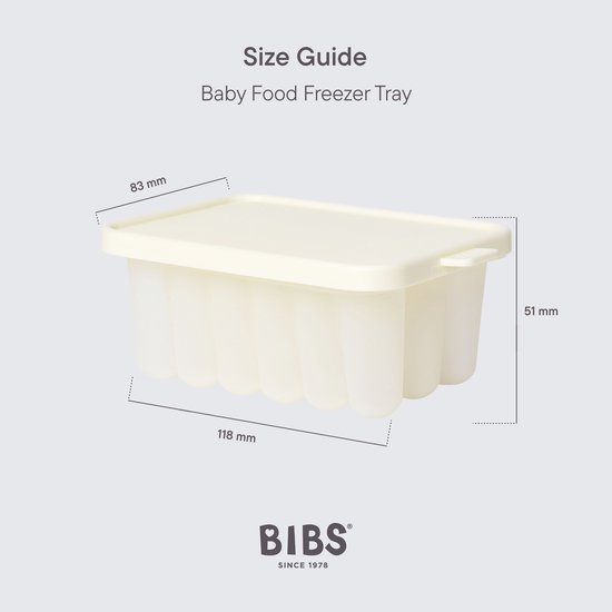 BIBS Babyvoeding Voedselbakje voor Eenvoudige Opslag, Compatibel met BIBS Voedsel Feeder, Lekvrij, Siliconen Bodem, Inclusief Deksel, BPA-vrij - Ideaal voor Moedermelk, Purees, Smoothies - Ivory van Merkloos — afbeelding 5