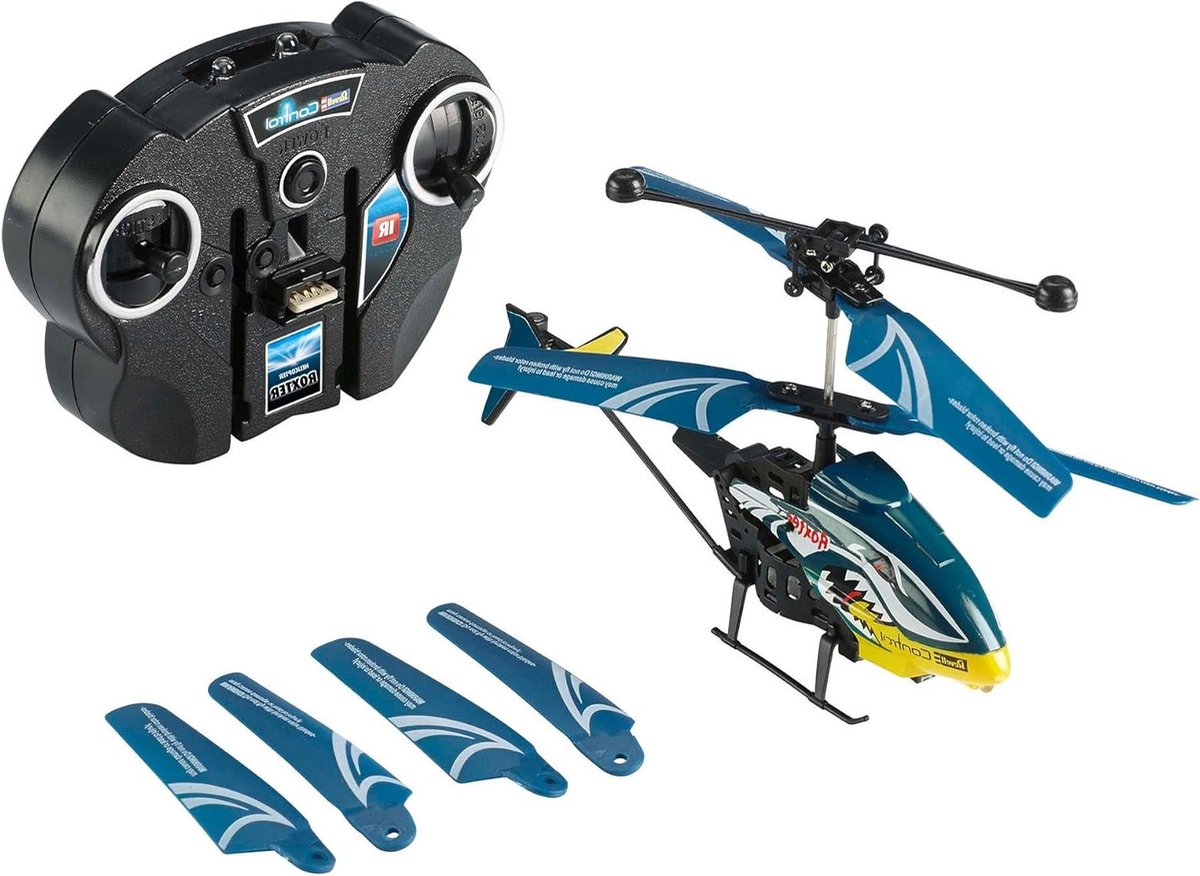 RC Helikopter - Beginners Helikopter - Binnen Vliegen - Gyro Stabilisatie - Medium - Blauw Geel