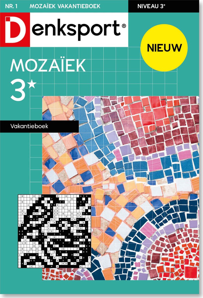 Denksport Puzzelboek - Mozaïek 3* vakantieboek, editie 1