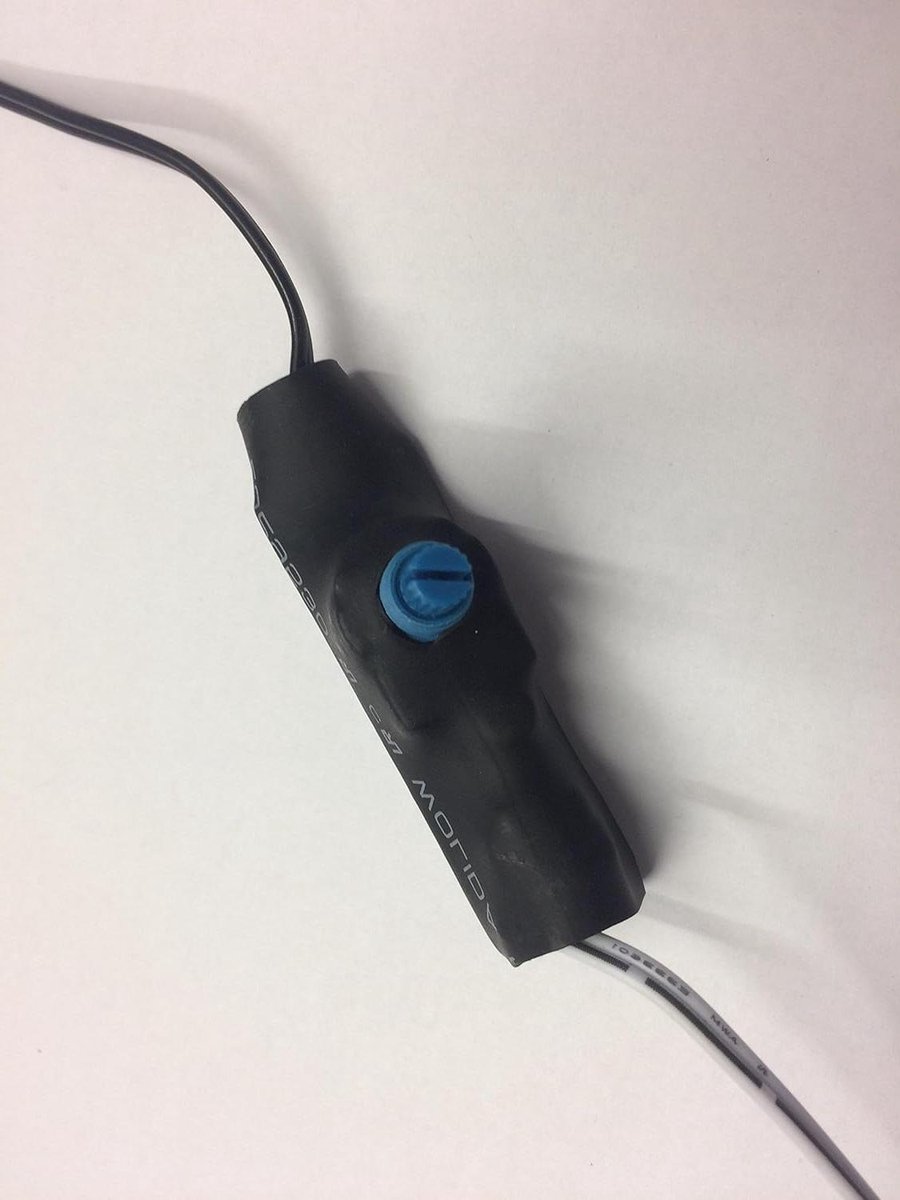 LED dimmer module - Draaibare schakelaar - Verlichting regelen - Paneelmontage - 7V-24V - Zwart
