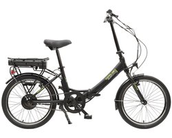 Orus E2100, vouwbare e-bike, 1 versnelling, 20 inch, zwart
