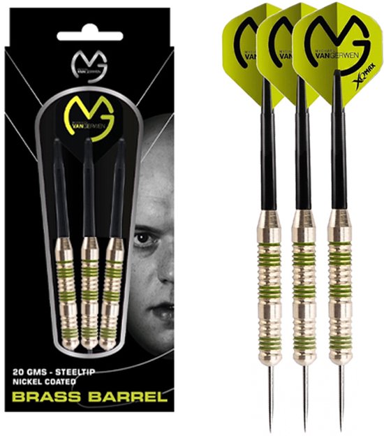 Dragon Darts Classic 180 Dartbord - met 6 Michael van Gerwen Dartpijlen en Accessoires - Green Edition - Dart Flights - Dart Shafts van Dragon Darts — afbeelding 2