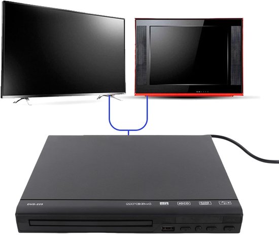 Mini DVD-speler - Compacte DVD-speler - Films Kijken - HD Beeldkwaliteit - Niet gespecificeerd - Zwart — afbeelding 3