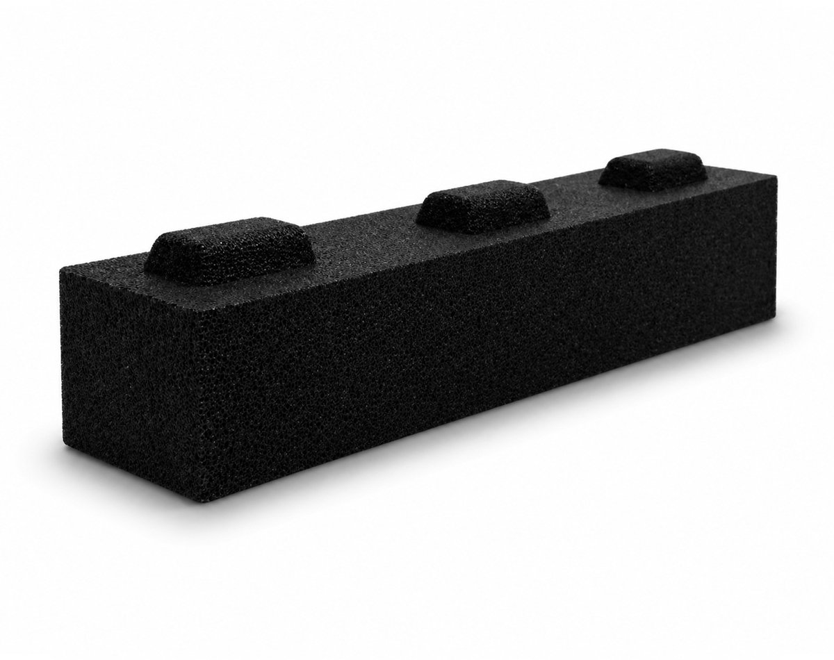 Rubberen ophoogblok 600x160x110mm per 2 stuks