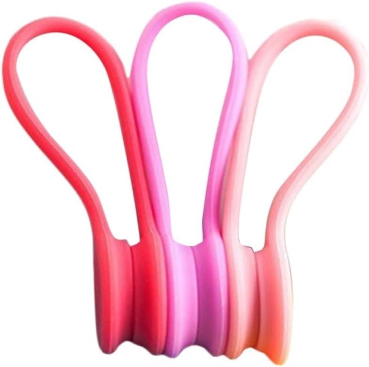 Oordopjes Organizer - Kabelhouder Wikkelaar - Kabelbeheer - Ingebouwde Magneten - 3 stuks - Rood