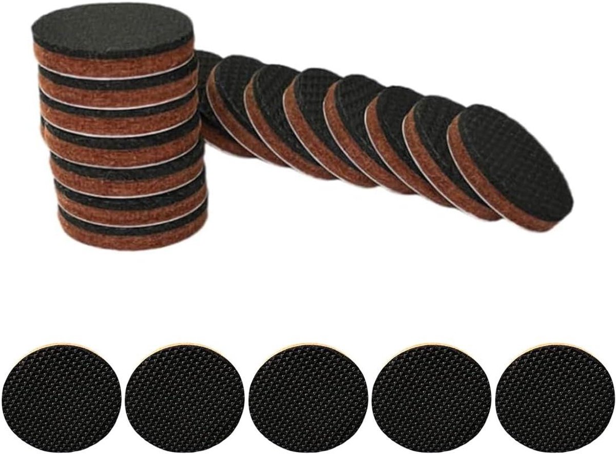 Antislip Meubeldopjes - Vloerbeschermers Rubber - Meubels Beschermen - Zelfklevend - 20 stuks - Zwart