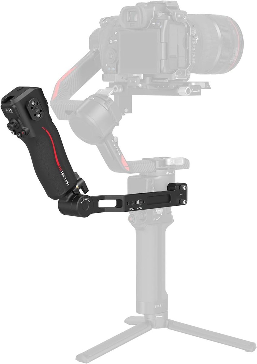 Verstelbare Schouderhandgreep voor Gimbal Stabilizer, Focuscontrole, Joystickbediening en Maximaal 6 kg Draagvermogen