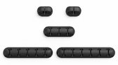Flexizon Kabelhouder Set 5-delig – Zelfklevende Siliconen Kabelclips | Bureau, Nachtkastje, Gaming, Auto & Thuiswerken