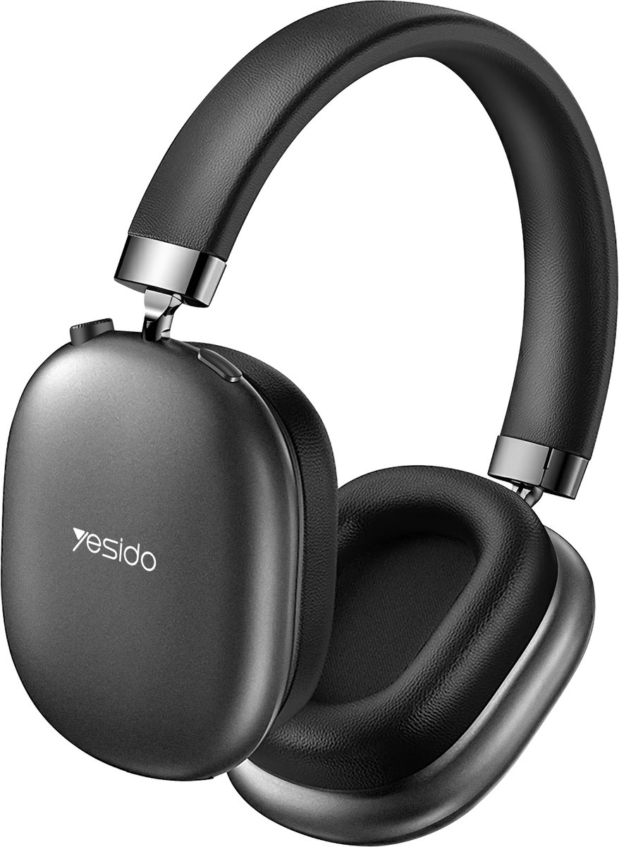 Yesido, Casque Sans Fil Modèle Over Ear Confortable avec Réduction Bruit et Micro, Zwart