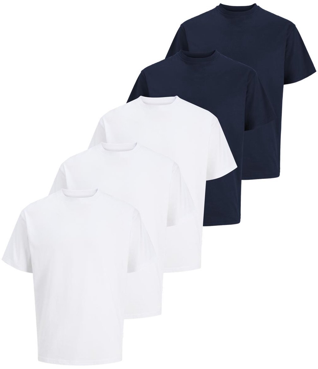 Jack & Jones Heren t-shirt 5 pack Organic Relaxed