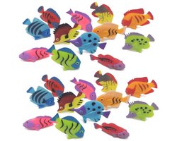Aquarium Vissen - 20 Stuks Kunstmatige Vissen Beweging Drijvende Vissen Plastic Realistische Vissen Decoratie voor Aquaria (Vissen Willekeurig)