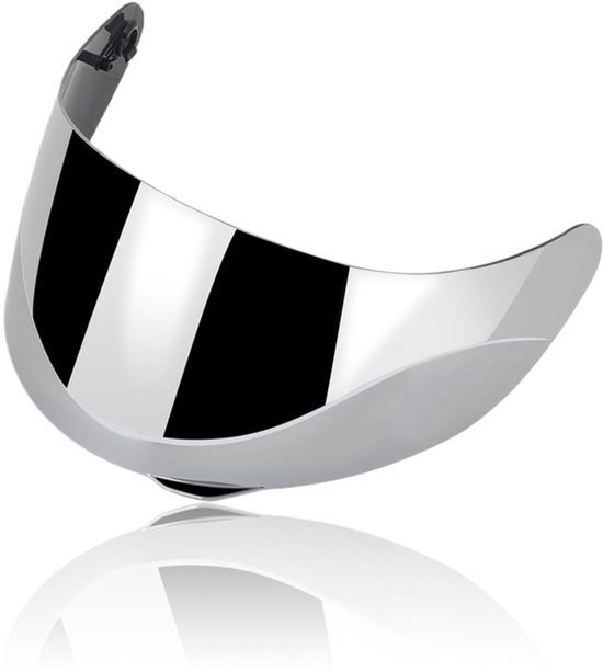 Helm Lens Vizier, Motorfiets Wind Shield Helm Lens Vizier Shield Full Face Fit Voor AGV K1 K3 SV K5 K5-S(zilver)