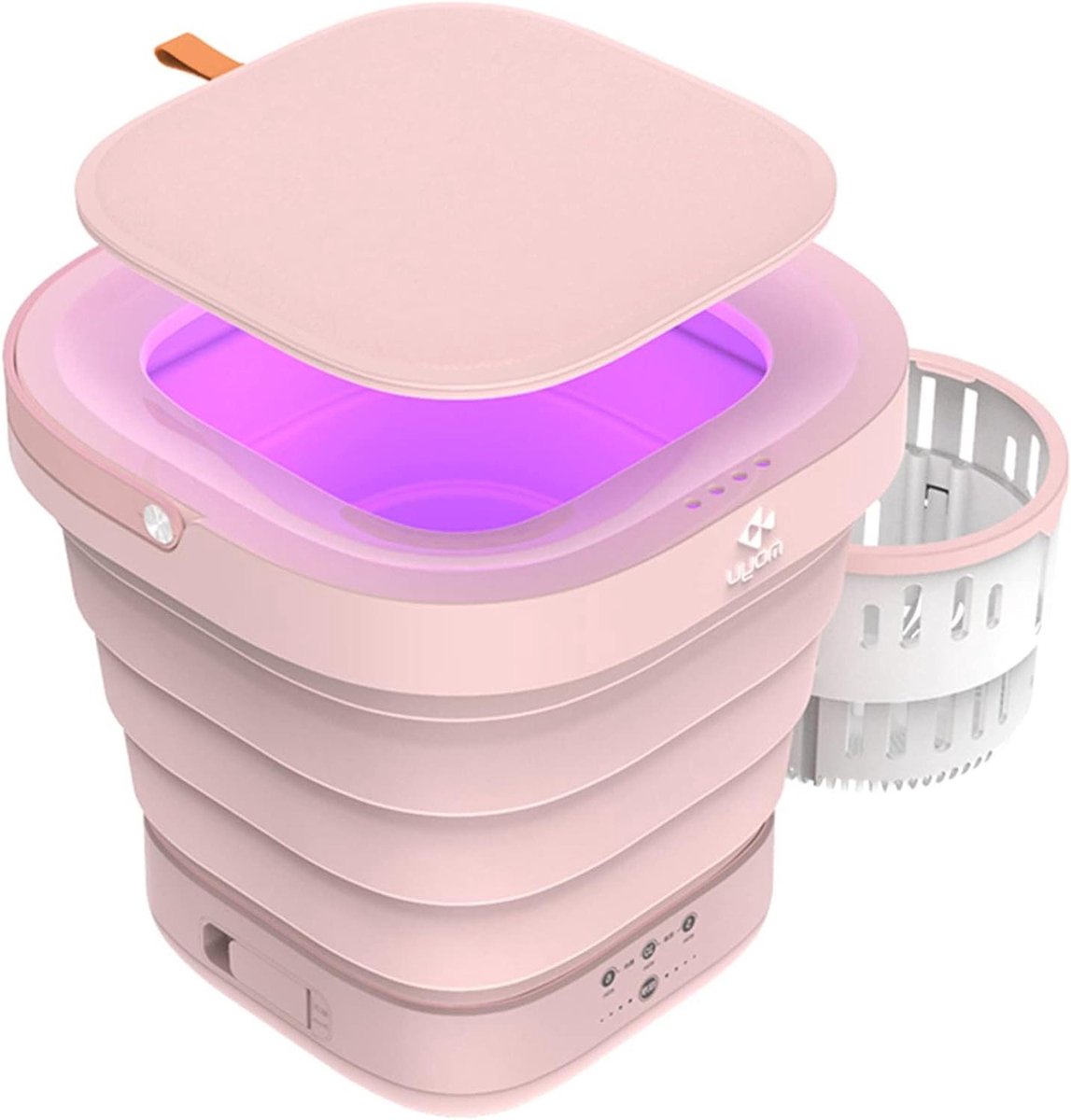 Opvouwbare Wasmachine Mini Wasser Kleine Was Energiezuinig 9 Liter Grijs