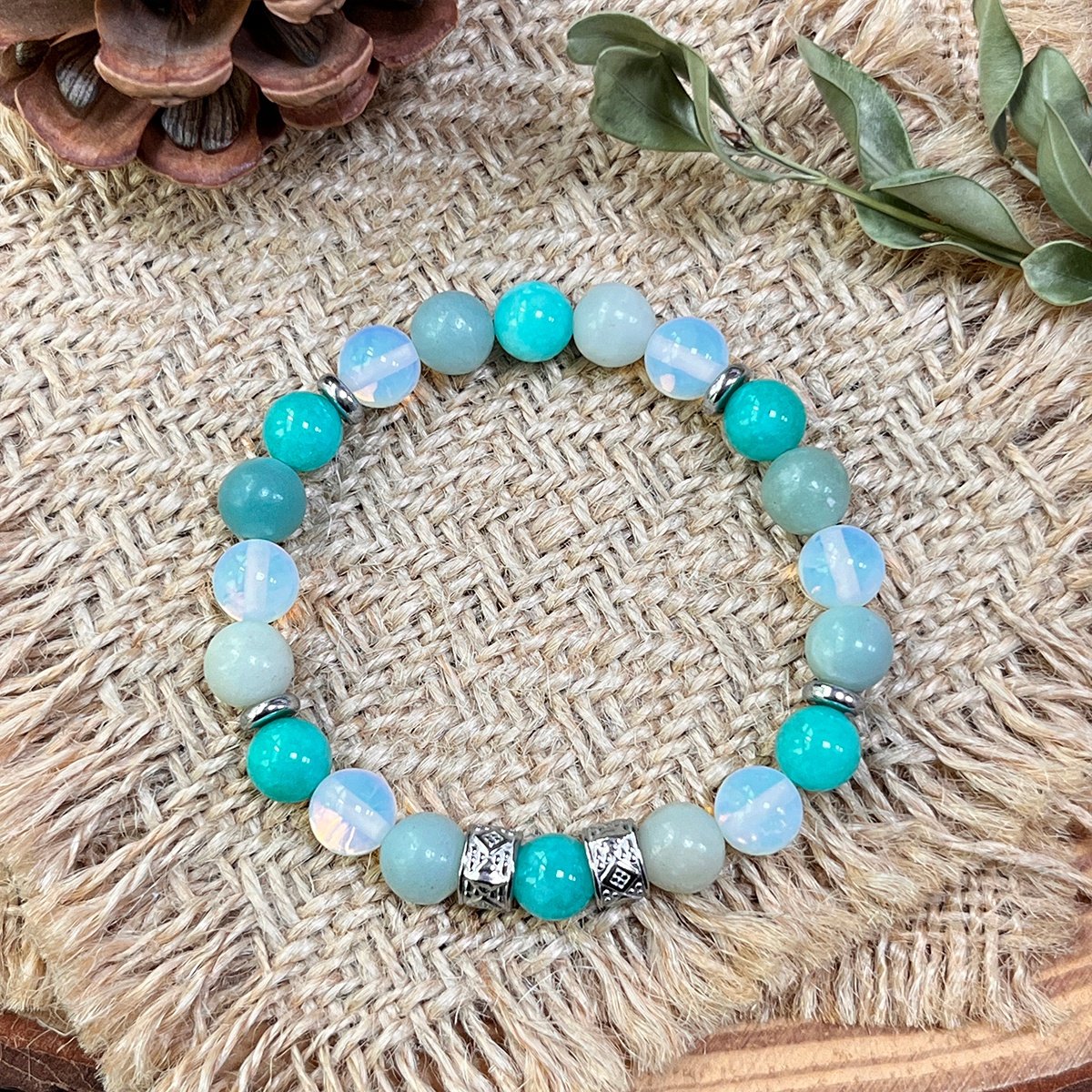 TERRA VII - NUSARAYA - Armband Edelstenen - Laut Raja Ampat - 17 cm