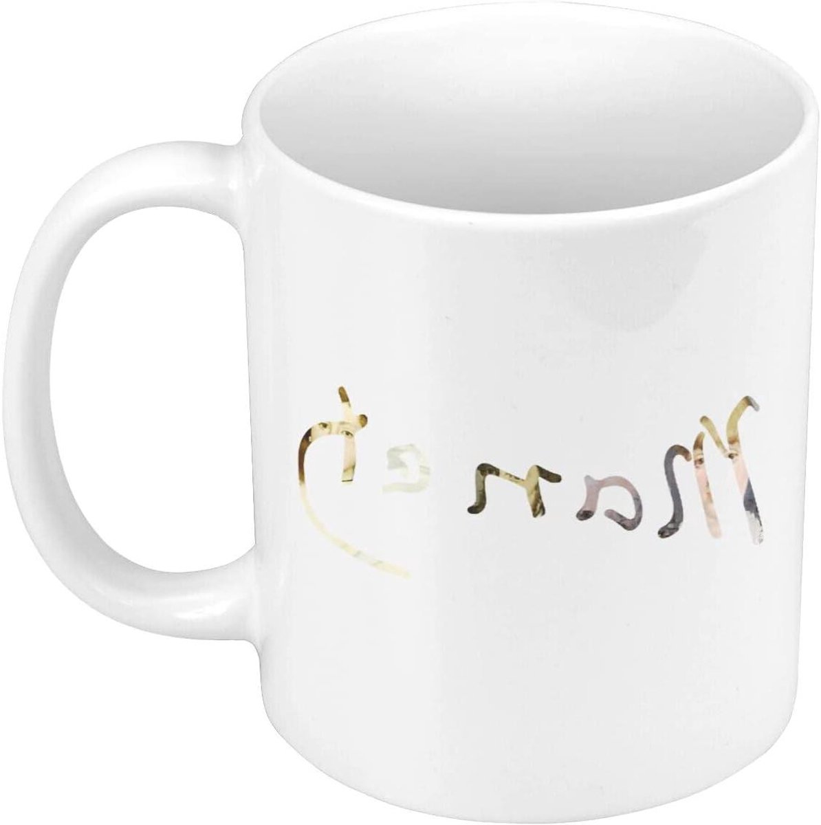 Keramische Mok - Kunst Mok - Dagelijks Gebruik - HD Sublimatie Druk - 325 ml - Wit