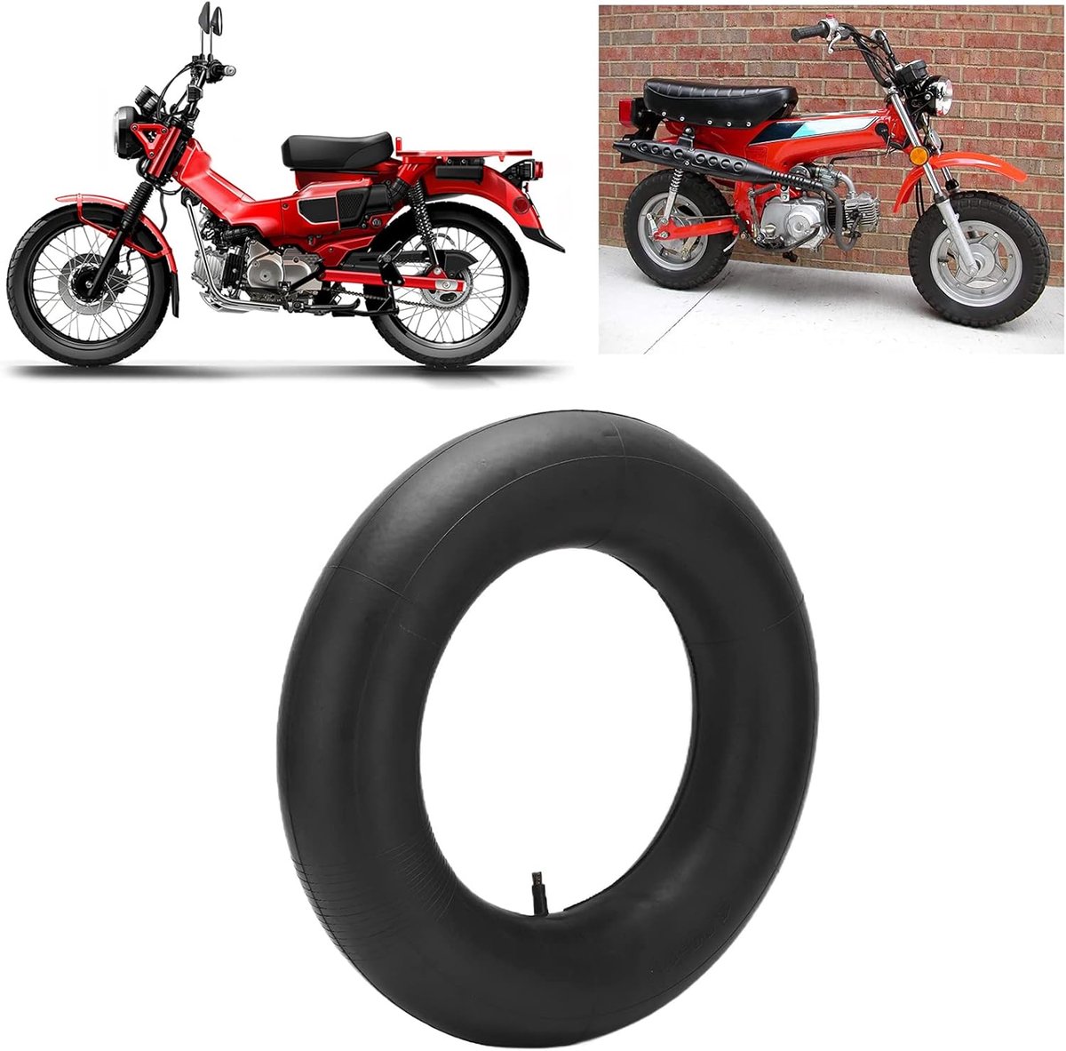 Motorfiets Binnenband - Rubberen Binnenband - Motorrijden Verbeteren - Zelfdichtend Materiaal - 4.00-10 Inch - Zwart