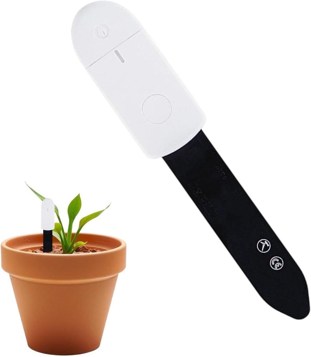 Bodemmeter - Vocht en Temperatuur - Planten Groei Monitoren - Capacitieve Sensor - 266 cm - Zwart