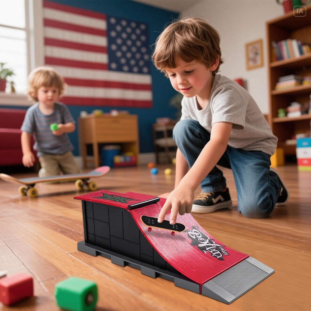 DIY Finger Skateboard en Ramp Accessoire Set Skate Park Kit met Fingerboard Perfect Cadeau voor Kinderen en Skate Liefhebbers