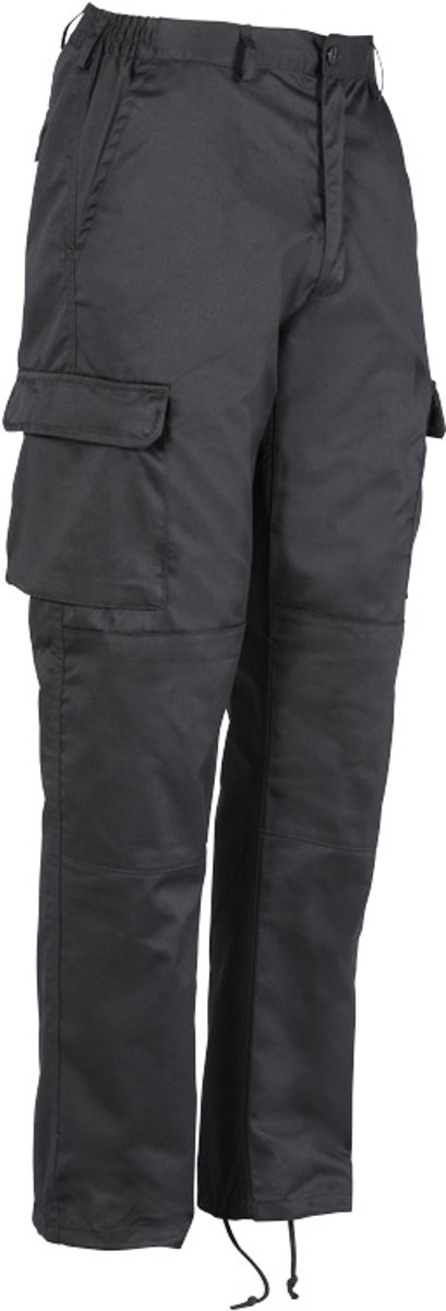 Basis polycotton cargo broek Idaho Zwart