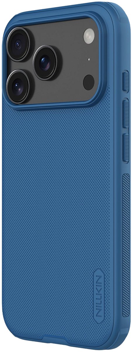 Nillkin, Hoesje Geschikt Voor iPhone 17 Pro Max Bi-Materiaal Super Frosted Pro, Blauw