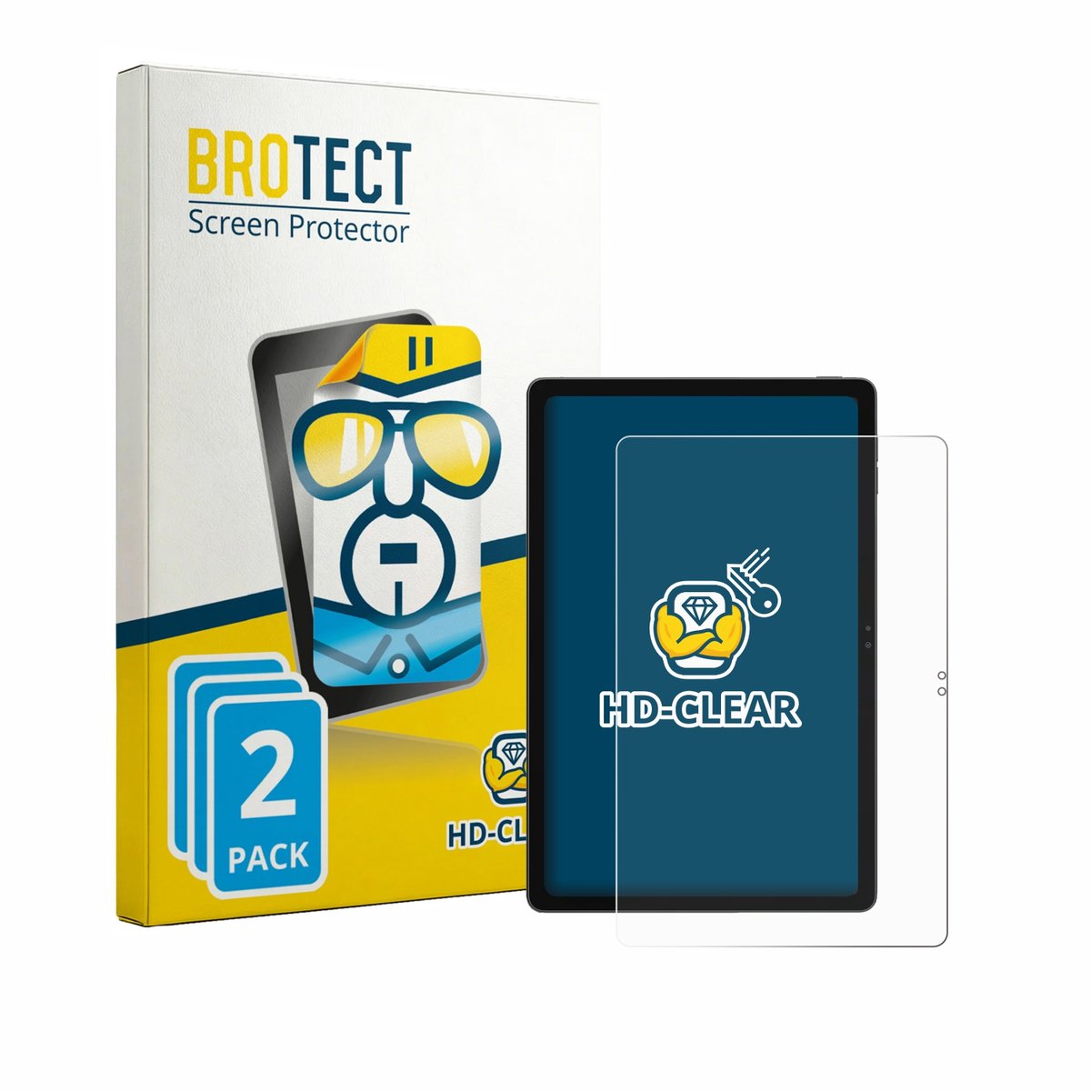 BROTECT - Screenprotector voor Blackview Zeno 5 - Folie Beschermfolie transparant 2 Stuks