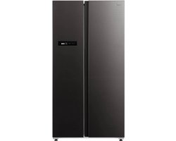 Midea MDRS791MIE28 - Amerikaanse koelkast - Zwart - RVS geborsteld - No Frost - Multi Air Flow - Smart Home - E label - 330 kWh/jaar - 35 dB