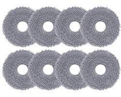 PromoHome 8 Stuks Dweilpad Dweildoek Wisser Accessoires voor Roborock Q Revo/Qrevo MaxV/Qrevo Master/Qrevo Slim/Qrevo Pro/Qrevo S/Qrevo Curv/QV 35S Robot Stofzuiger Vervangende Onderdelen