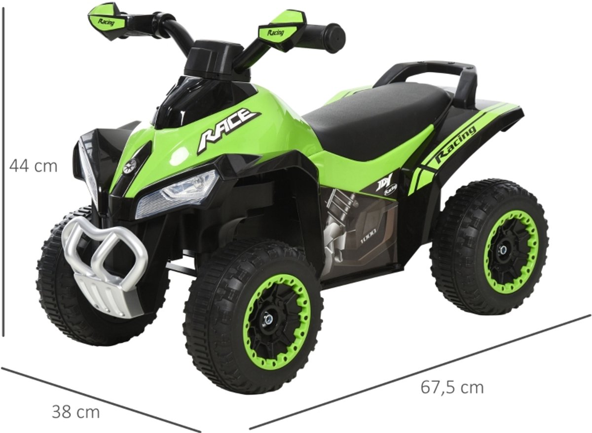 Groen Kunststof Loopauto Voor Kinderen 67x5x38cm 18-36 Maanden