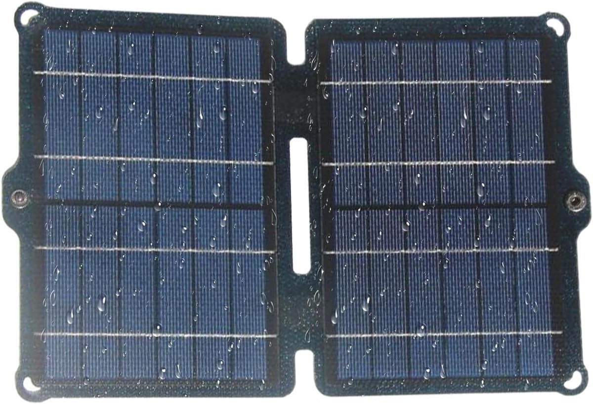 Opvouwbaar Zonnepaneel - Draagbare Lader - Outdoor Energie - 40W Stroomvoorziening - 27 x 17.5 cm - Meerkleurig