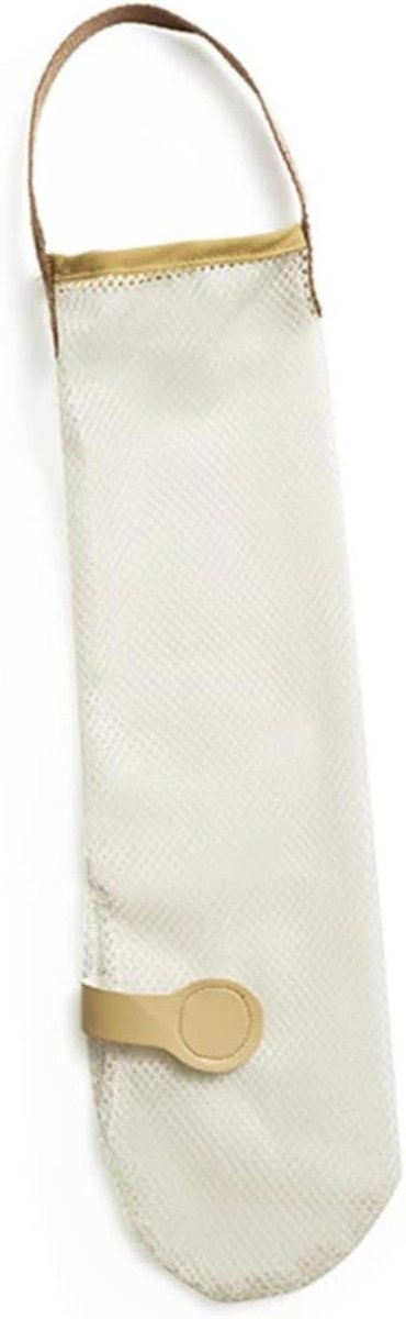 Keuken Opbergzak - Netzak Dispenser - Groente Bewaren - Ventilerend Mesh Ontwerp - 3 Stuks - Beige
