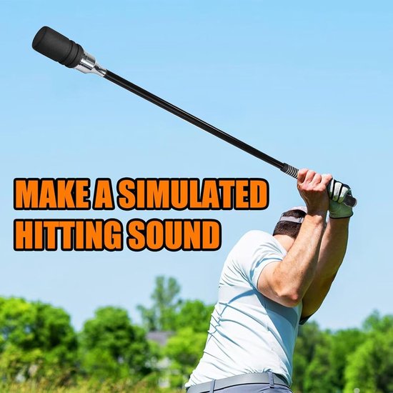 Golf Swing Trainer - Golftool - Golfvaardigheden Verbeteren - Auditieve Feedback - 80cm Lengte - Blauw Zwart van GOLF — afbeelding 2