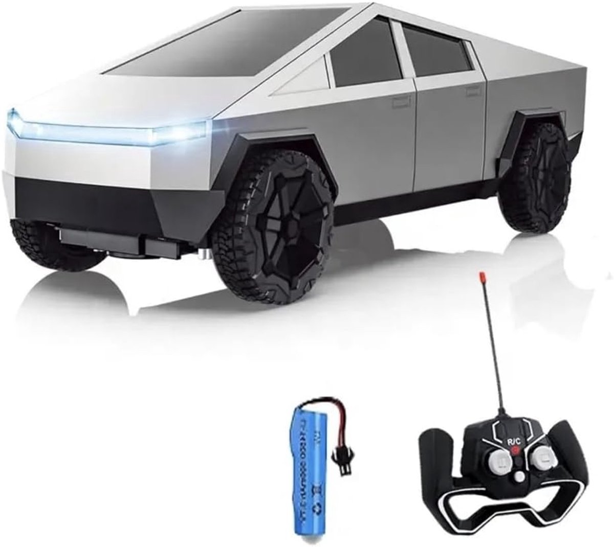 RC-speelgoedauto voor kinderen - Cybertruck met afstandsbediening - 1/24 modelvrachtwagen - enkele accu, 2.4G - eenvoudige bediening