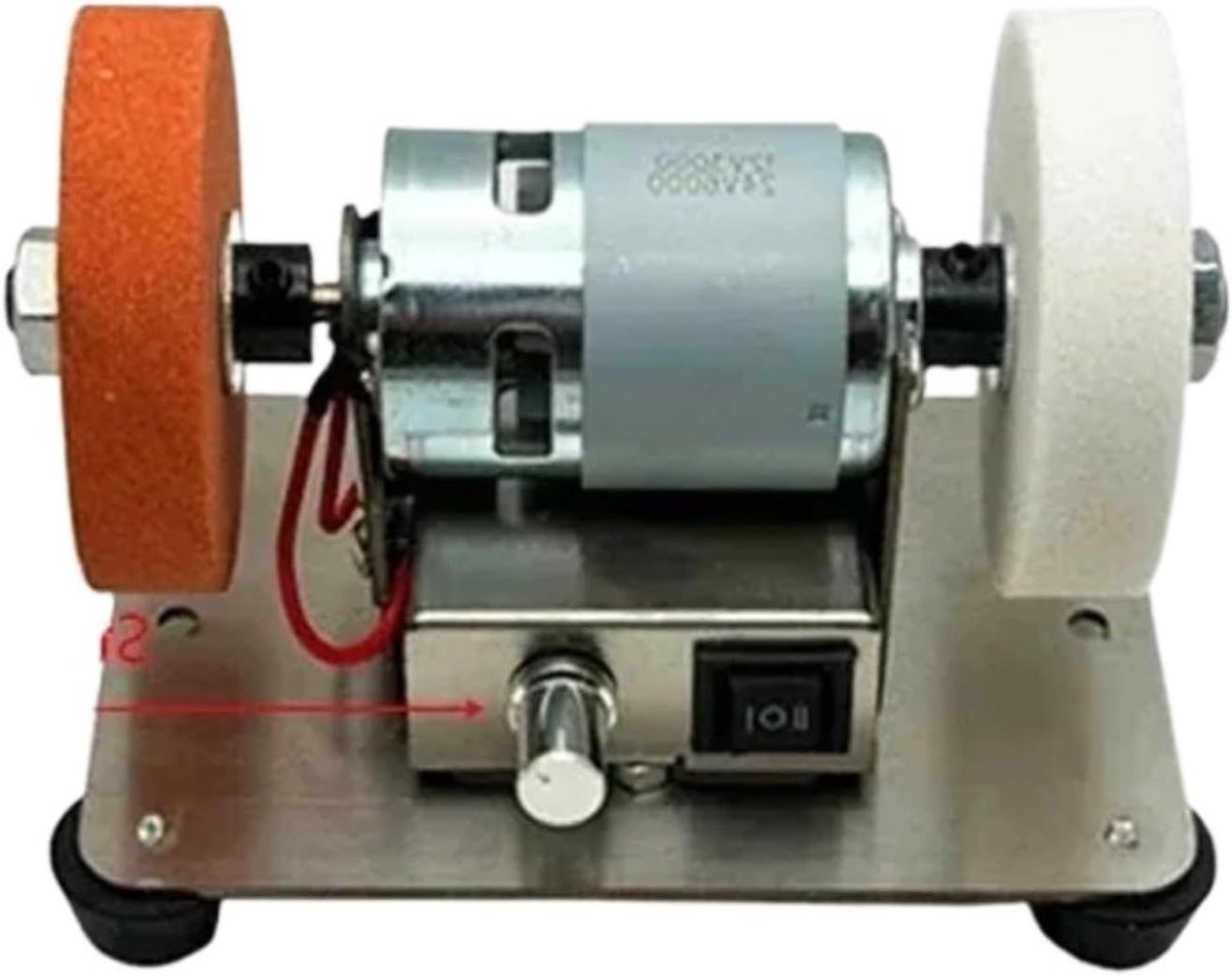 Mini Slijpmachine - Polijstmachine Set - Doe-het-zelf Projecten - Traploze Snelheidsregeling - 75 mm Schijf - Zilver