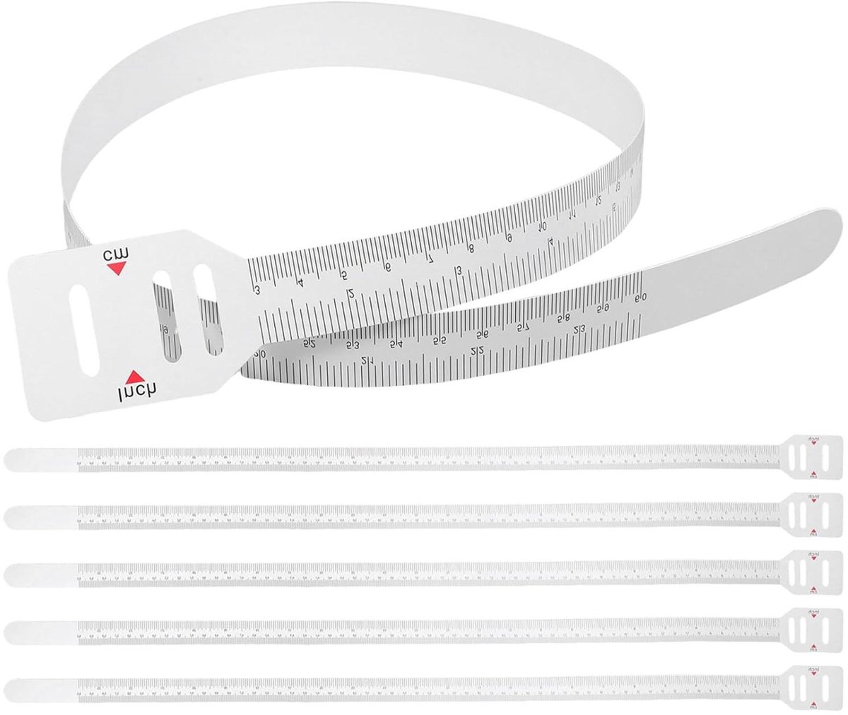 Lichaamsmeetlinten Set - Flexibel Meetlint - Nauwkeurig Meten - Hoge Precisie Markeringen - 60 cm Set - Wit