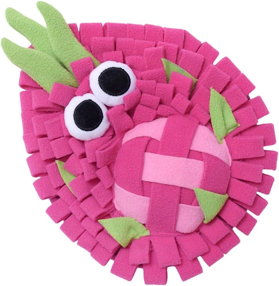 Hondensnuffeltapijt - Interactief voer - Neuswerk stimuleren - Vuilafstotend materiaal - 25 x 20 cm - Pitaya