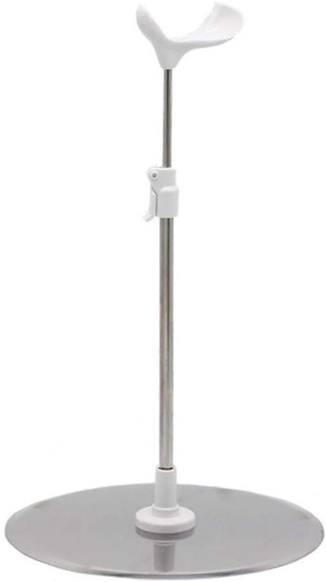 Poppen Display Stand - Actiefiguren Houder - Verzamelingen Tonen - Verstelbare Hoogte - 38cm Hoog - Zwart