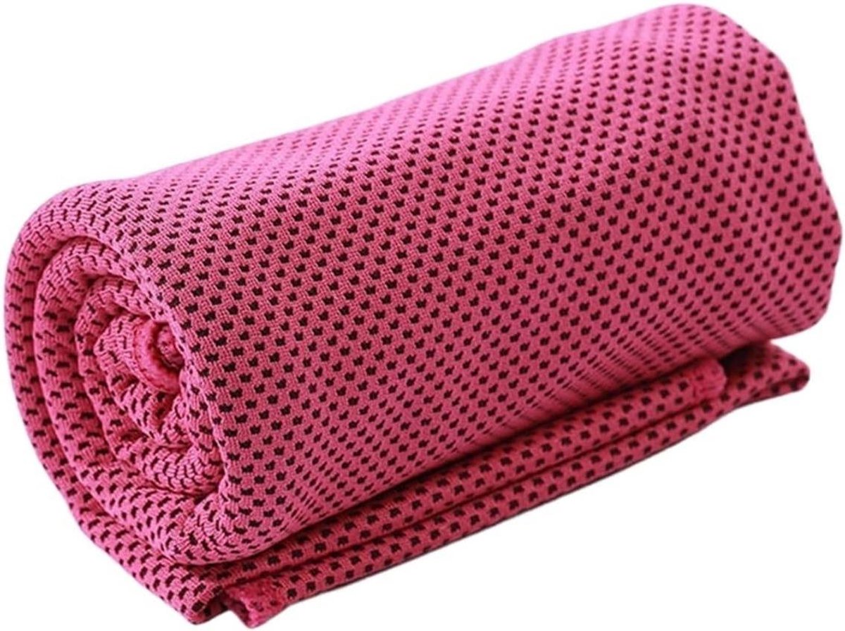 Koelhanddoek - Sport handdoek - Directe verkoeling - Directe koeling - 300 g - Roze
