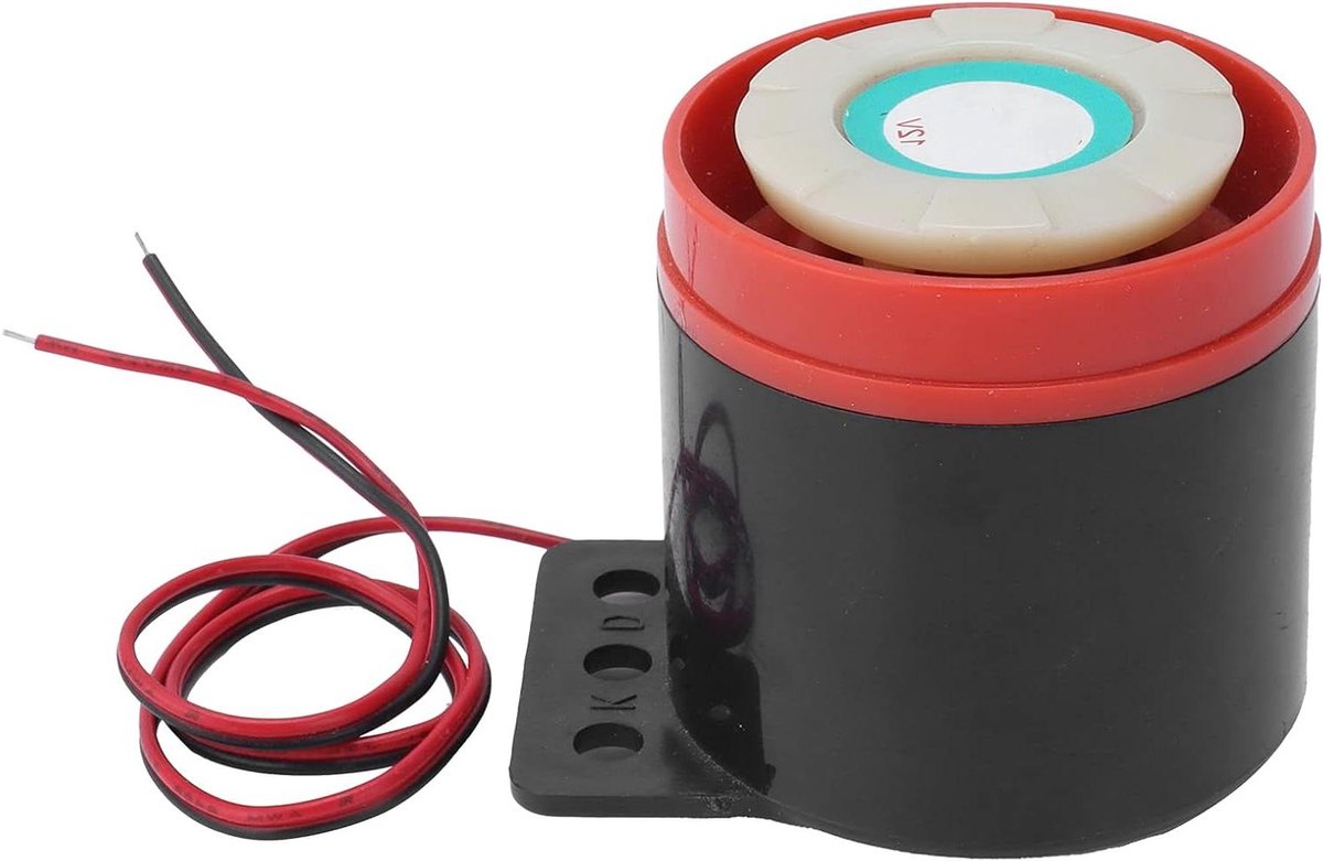 Zoemeralarm Alarm - Waarschuwingssignaal - Veiligheid Verhogend - Hoog Decibel Geluid - 54x52 mm - Zwart