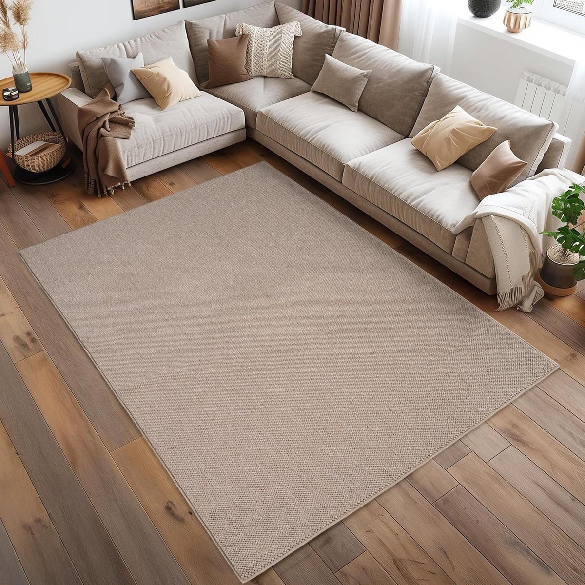 Vloerkleed Bouclé - Zacht Karpet - Woonkamer Aankleden - Geschikt Vloerverwarming - 140x20